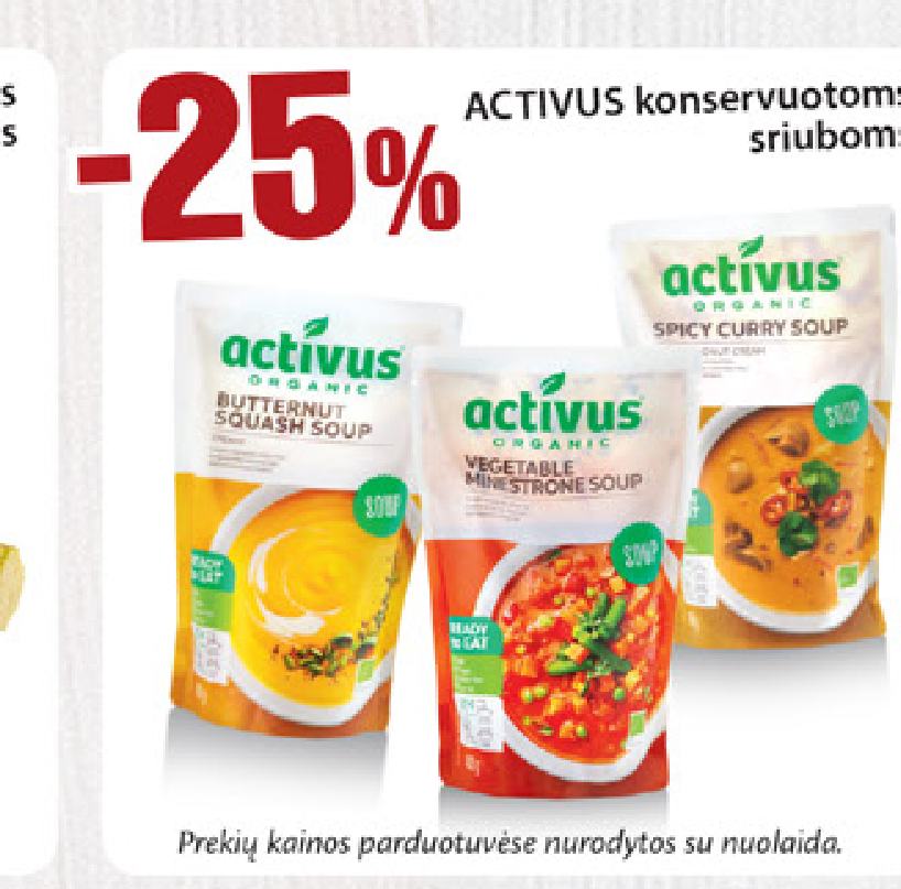 ACTIVUS konservuotoms sriuboms
