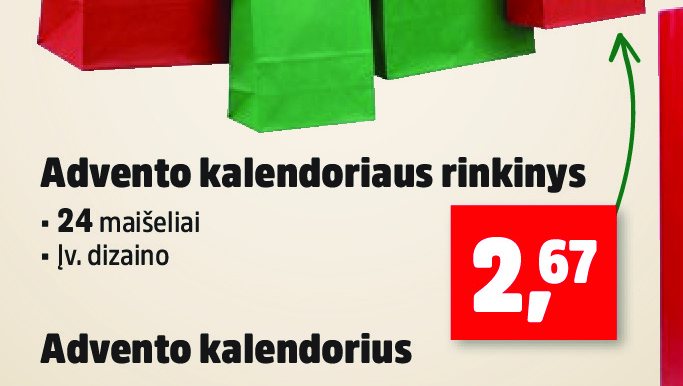 Advento kalendoriaus rinkinys
