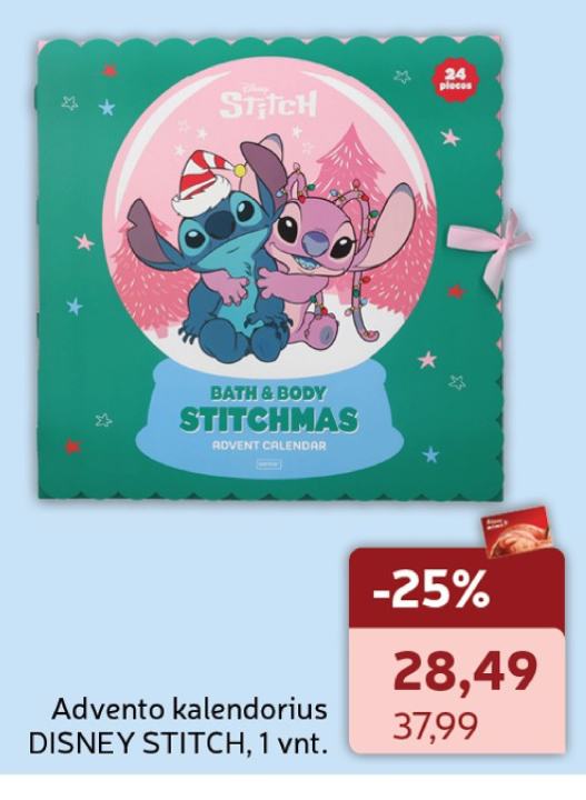 Advento kalendorius DISNEY STITCH, 1 vnt