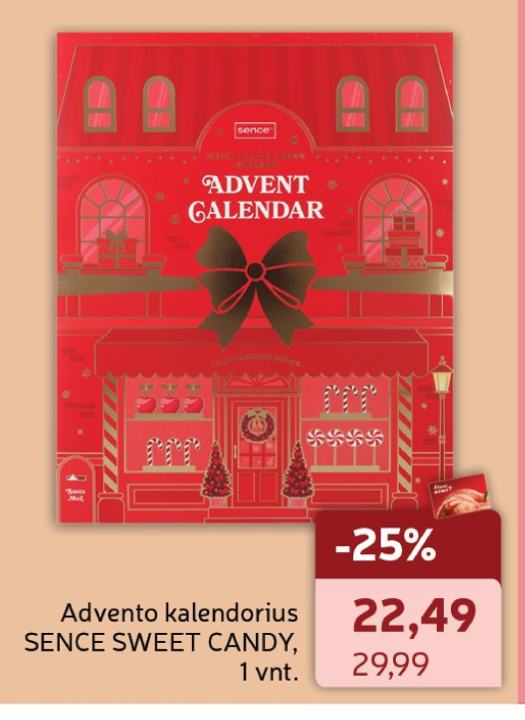 Advento kalendorius SENCE SWEET CANDY, 1 vnt