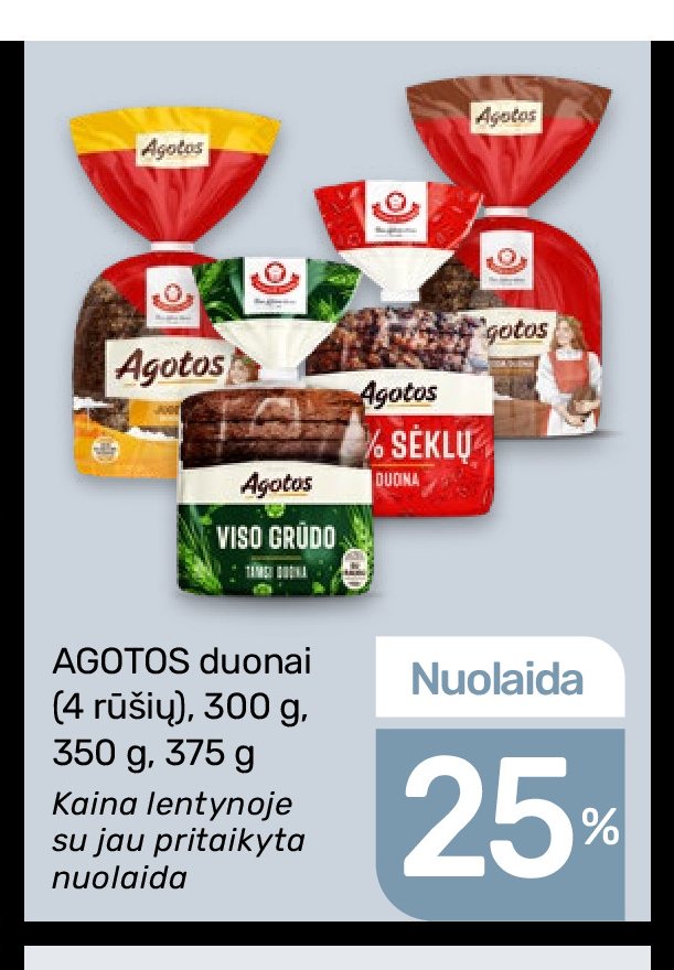 AGOTOS duonai, 300 g