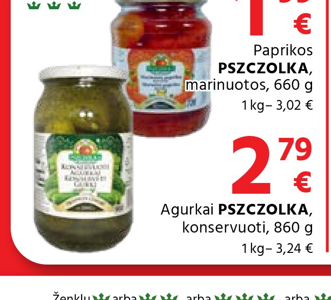 Agurkai PSZCZOLKA, 860 g