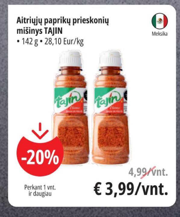 Aitriųjų paprikų prieskonių mišinys TAJIN, 142 g
