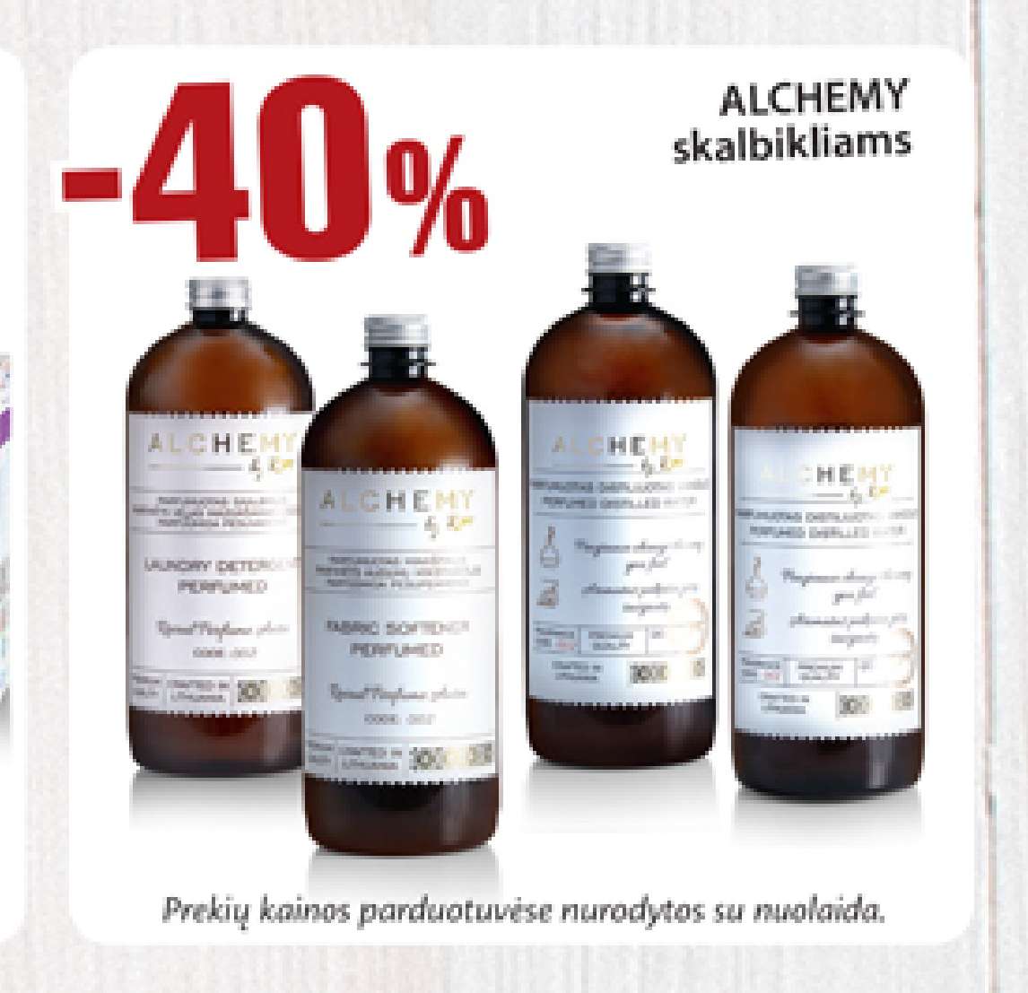 ALCHEMY skalbikliams