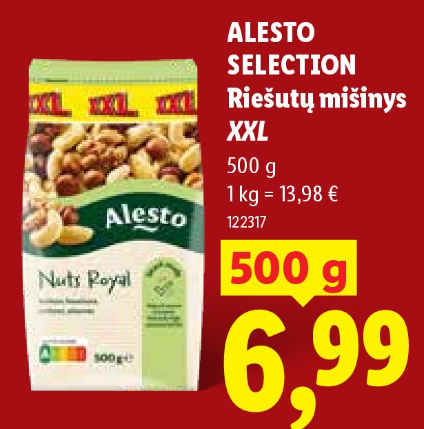 ALESTO SELECTION Riešutų mišinys XXL, 500 g