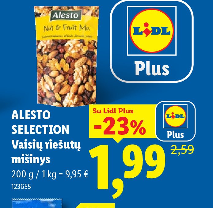 ALESTO SELECTION Vaisių riešutų mišinys, 200 g