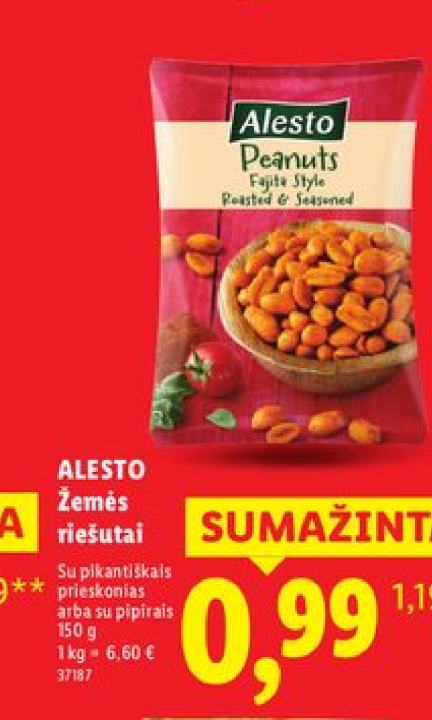 ALESTO Žemės riešutai, 150 g