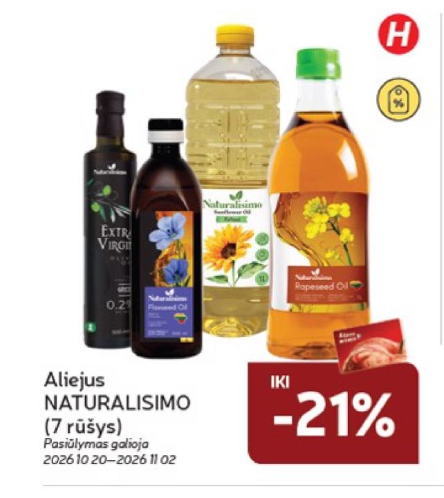 Aliejus NATURALISIMO