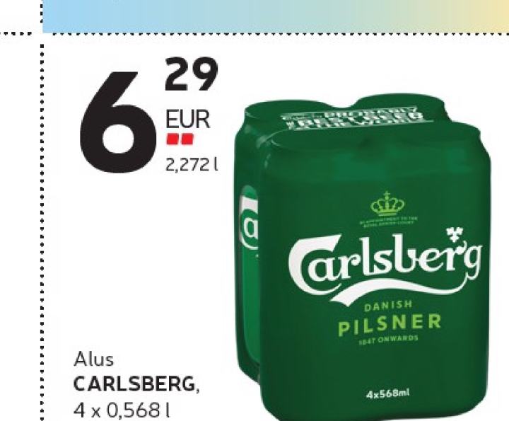 Alus CARLSBERG, 4 x 0.568 l