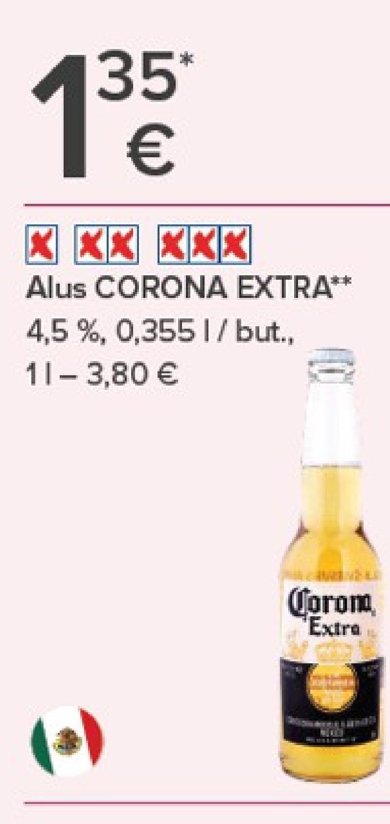 Alus CORONA EXTRA, 0.355 l