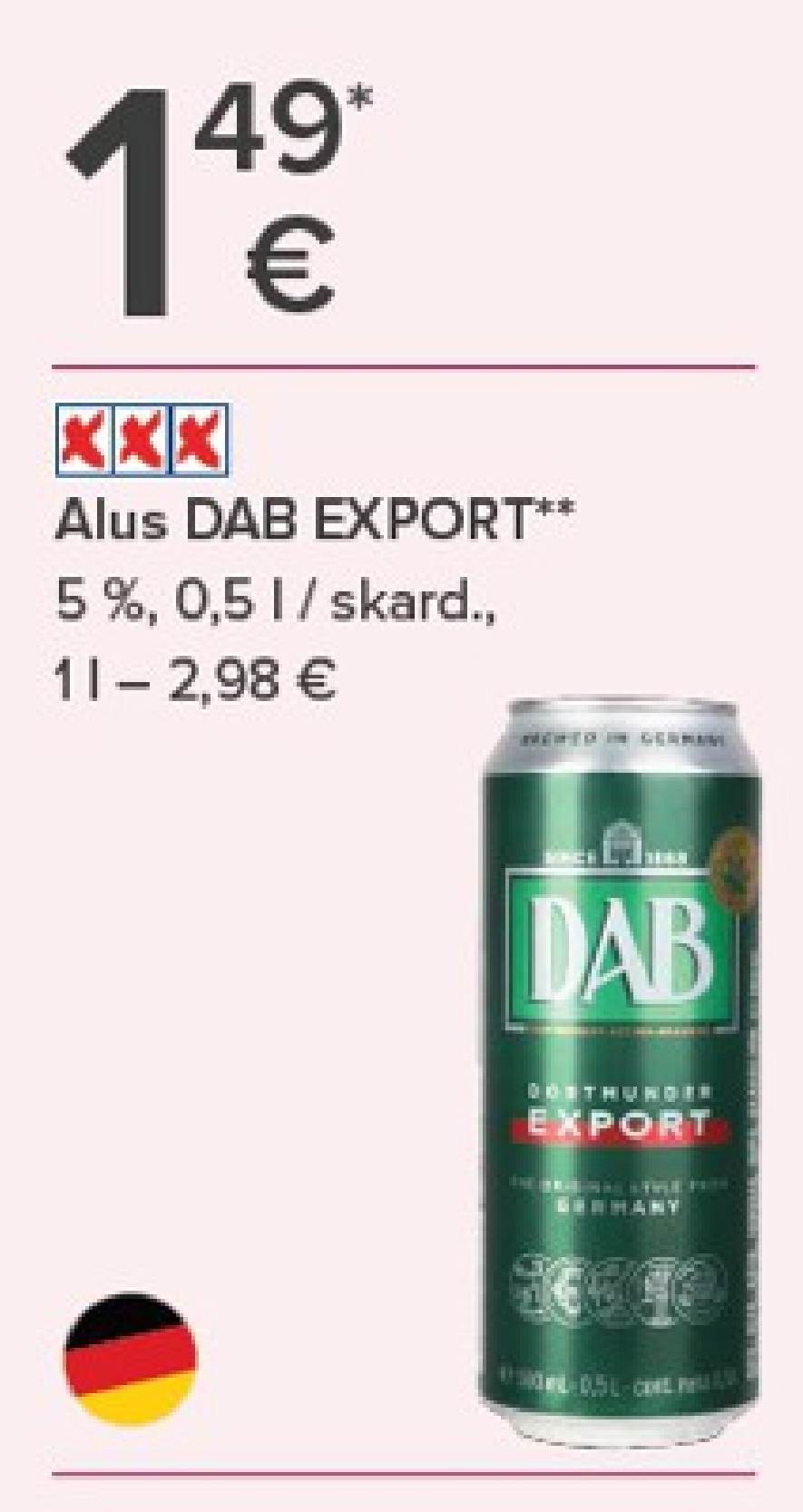 Alus DAB EXPORT, 0.5 l