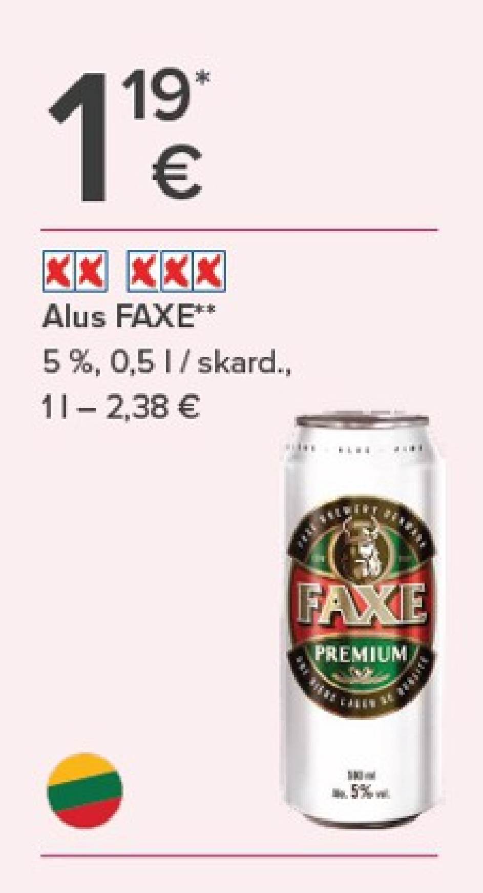 Alus FAXE, 0.5 l