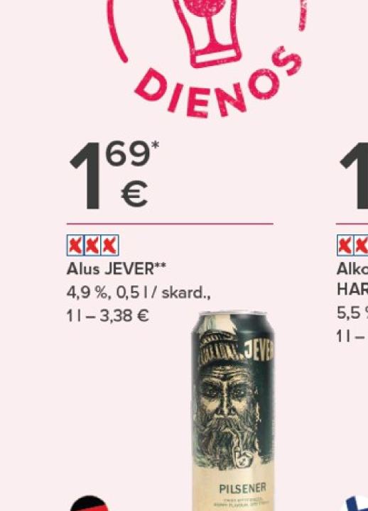 Alus JEVER, 0.5 l
