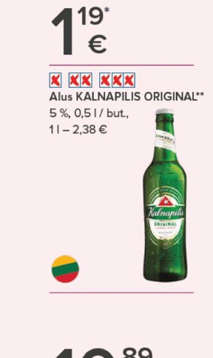 Alus KALNAPILIS ORIGINAL, 0.5 l