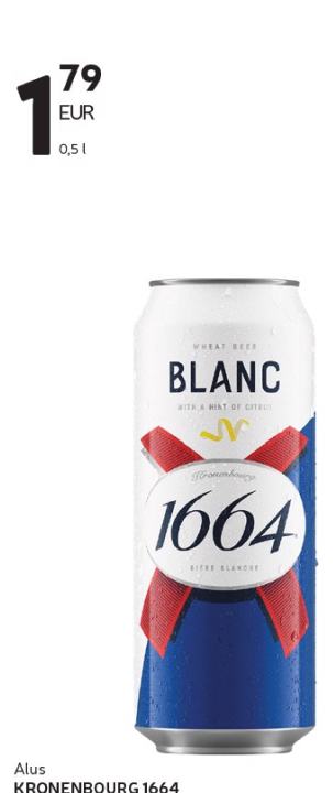 Alus KRONENBOURG 1664 BLANC, 0.5 l