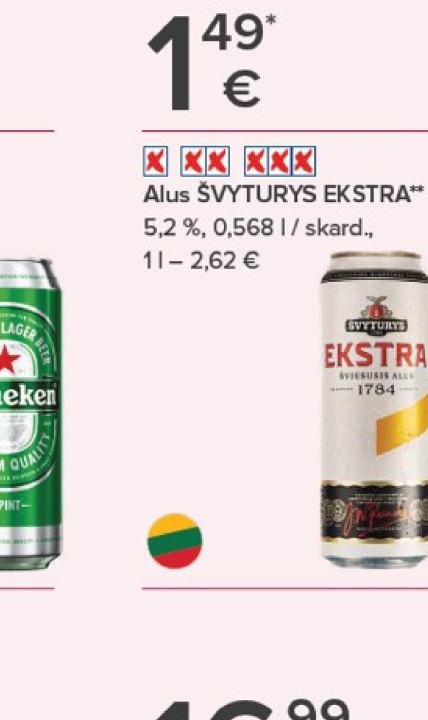 Alus ŠVYTURYS EKSTRA, 0.568 l