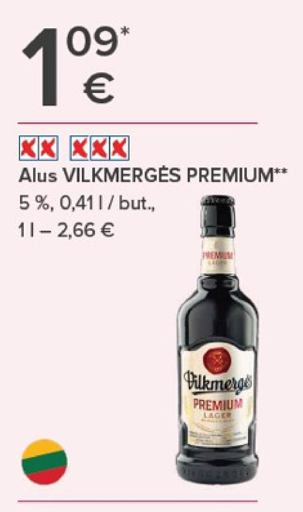 Alus VILKMERGĖS PREMIUM, 0.41 l