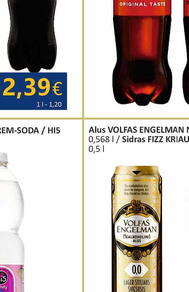 Alus VOLFAS ENGELMAN NEALKOHOLINIS, 0.568 l