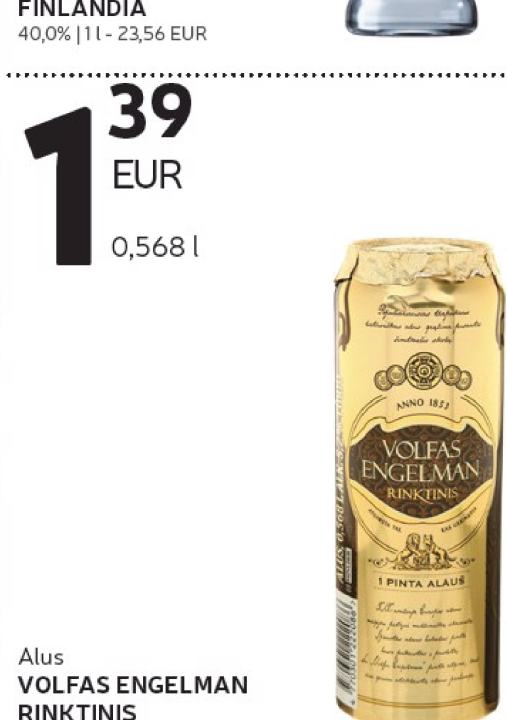 Alus VOLFAS ENGELMAN RINKTINIS, 0.568 l