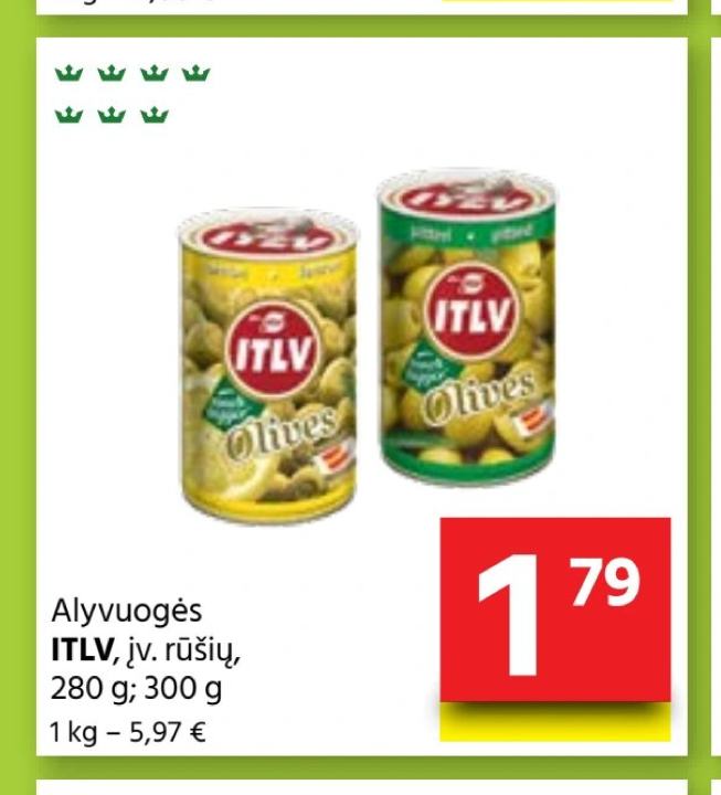 Alyvuogės ITLV, 280 g
