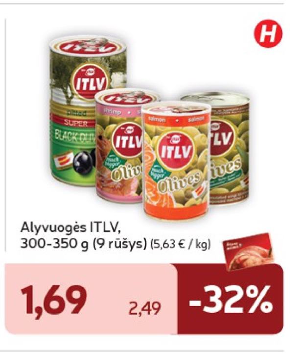 Alyvuogės ITLV, 350 g