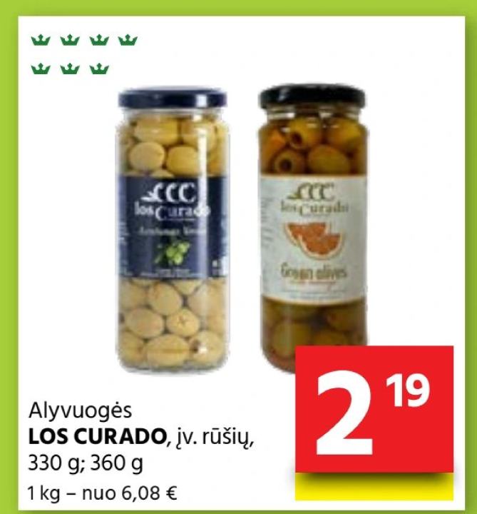 Alyvuogės LOS CURADO, 330 g