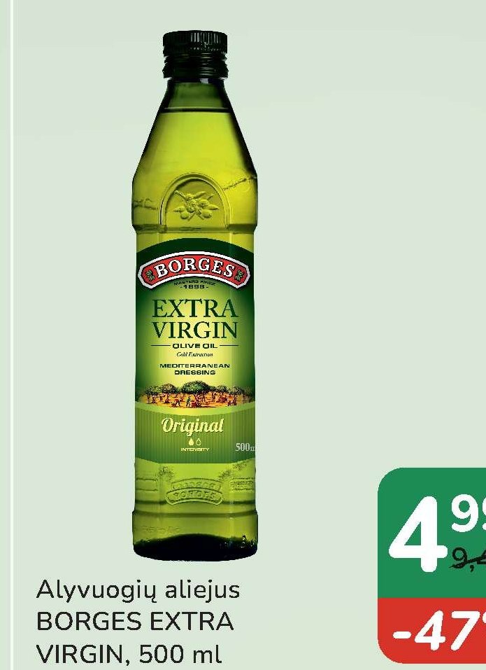 Alyvuogių aliejus BORGES EXTRA VIRGIN, 500 ml