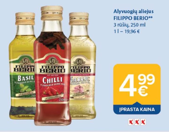 Alyvuogių aliejus FILIPPO BERIO, 250 ml