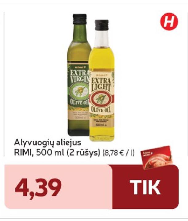 Alyvuogių aliejus RIMI, 500 ml