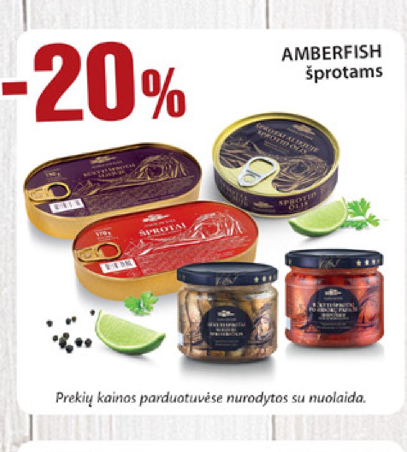 AMBERFISH šprotams