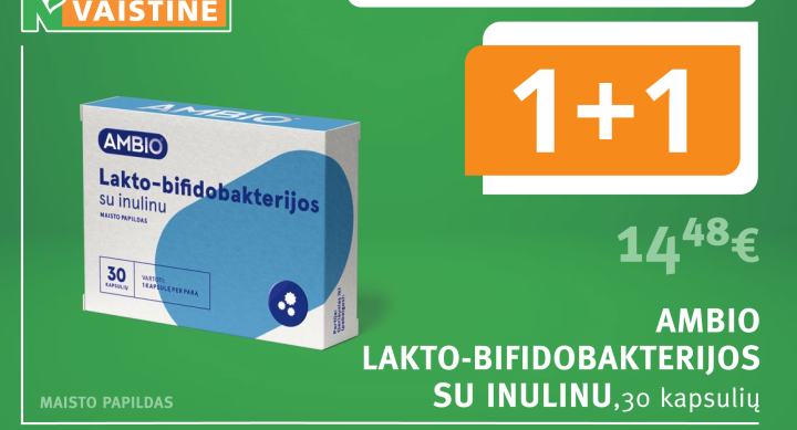 AMBIO LAKTO-BIFIDOBAKTERIJOS SU INULINU