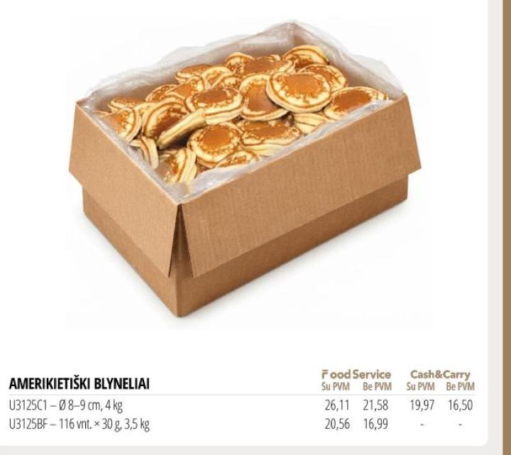 AMERIKIETIŠKI BLYNELIAI, 4 kg