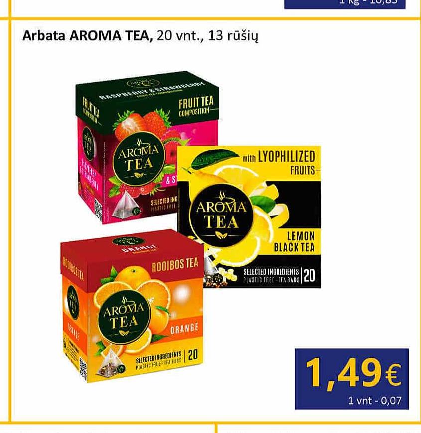 Arbata AROMA TEA, 20 vnt