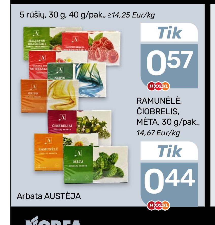 Arbata AUSTĖJA, 30 g