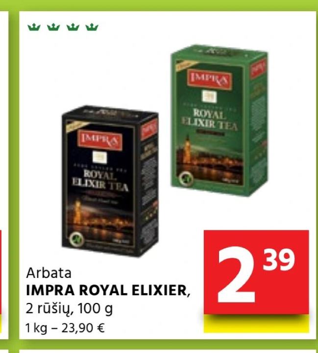 Arbata IMPRA ROYAL ELIXIER, 100 g