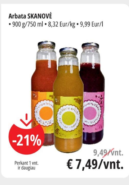 Arbata SKANOVĖ, 900 g
