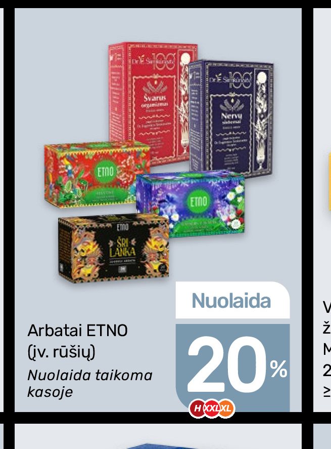 Arbatai ETNO saldainiai