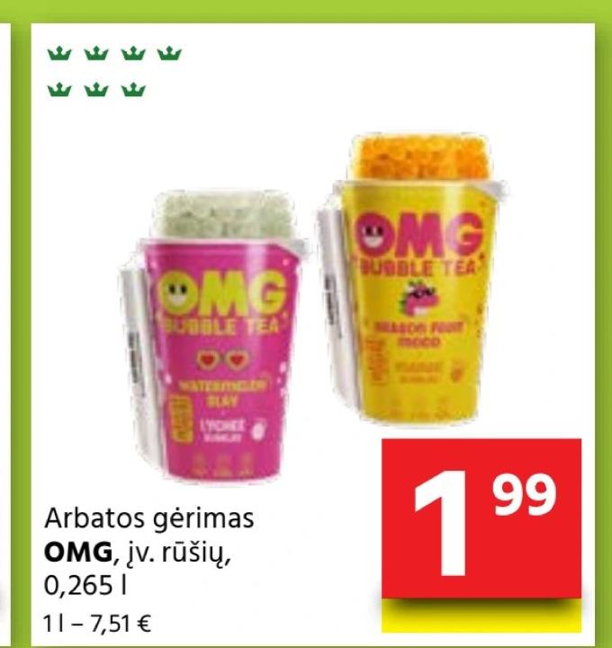 Arbatos gėrimas OMG, 0.265 l