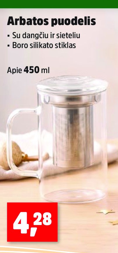 Arbatos puodelis, 450 ml