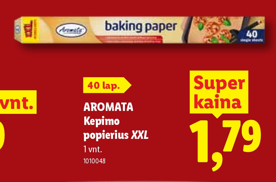 AROMATA Kepimo popierius XXL