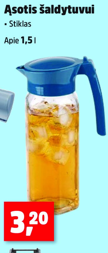 Ąsotis šaldytuvui, 1.5 l