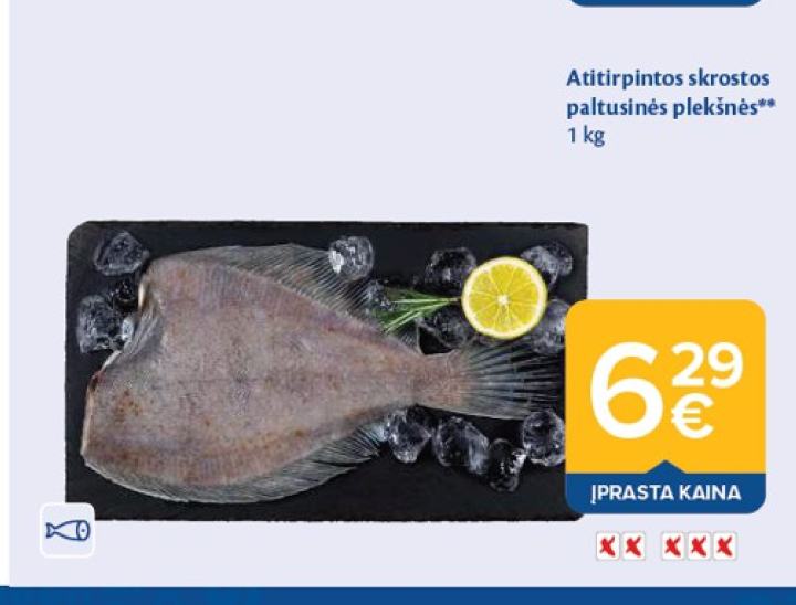 Atitirpintos skrostos paltusinės plekšnės, 1 kg