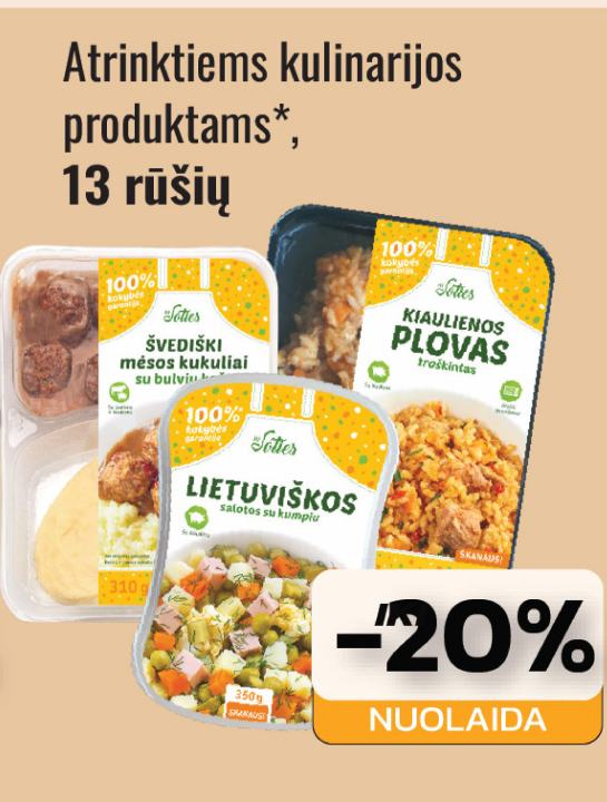 Atrinktiems kulinarijos produktams