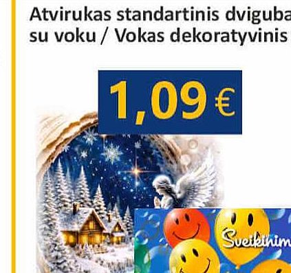 Atvirukas standartinis dvigubas su voku / Atvirukas pailgas su voku / Vokas dekoratyvinis pinigams, dovanų čekiams