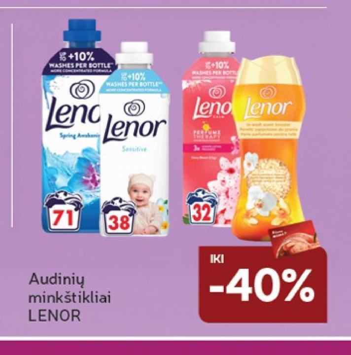 Audinių minkštikliai LENOR