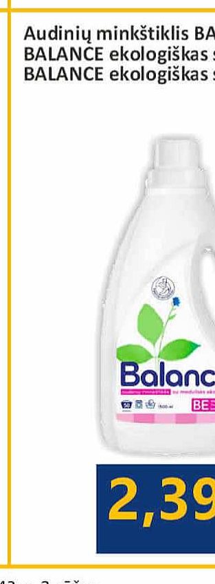 Audinių minkštiklis BALANCE, 1 l