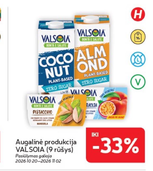 Augalinė produkcija VALSOIA