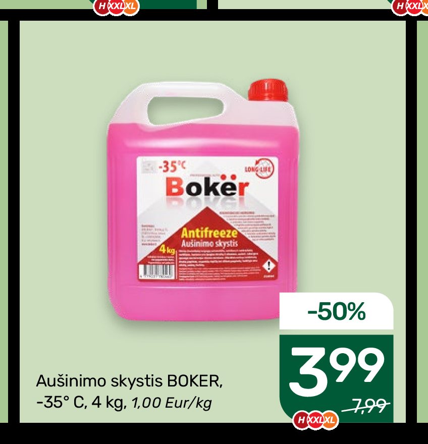 Aušinimo skystis BOKER, 4 kg