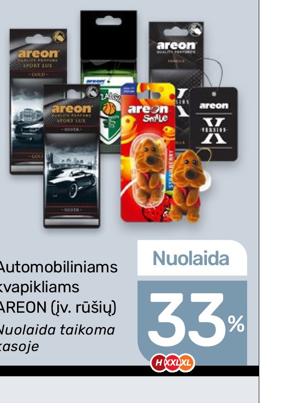 Automobiliniams kvapikliams AREON