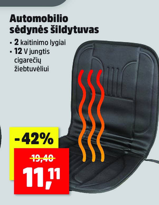 Automobilio sėdynės šildytuvas